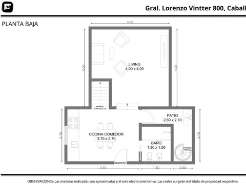Depto Tipo Casa en Venta de 2 ambientes