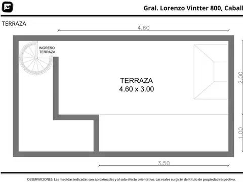 Depto Tipo Casa en Venta en Caballito Norte, USD 93.000