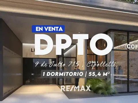 VENTA | DEPARTAMENTO 1 DORMITORIO | LUX 715