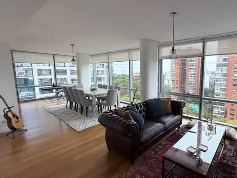 Forum Alcorta!  Vista al RIO! 240 m2. 3 Suites mas dependencia. 2 coch.