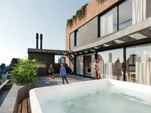 Duplex de tres dormitorios con terraza exclusiva y cochera