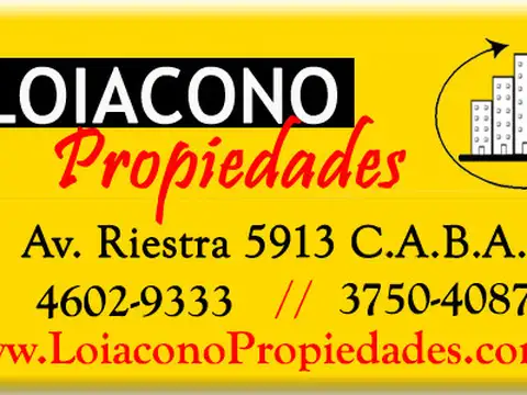 Depto 2 amb con terraza propia y parrilla - LOIACONO PROPIEDADES