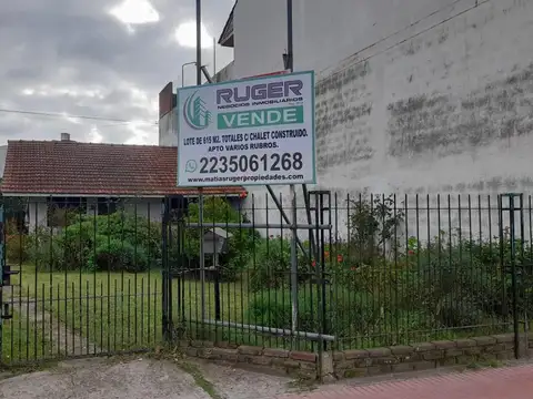 Oportunida Lote y chalet 610 Mts.2