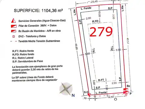 AREA 60 LA VICTORIA - LOTE 279