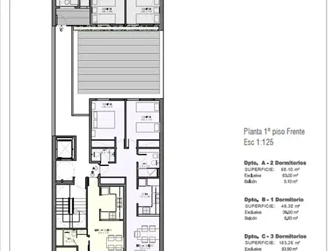 Departamento 4 ambientes con 2 baños