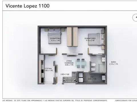 Depto Tipo Casa 3 ambientes con 1 baño
