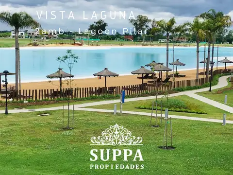 Departamento 2 amb con vista a la laguna - Lagoon Pilar