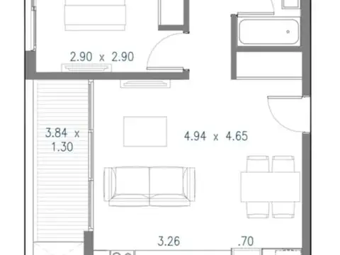 Departamento en Venta en Boedo, USD 129.000