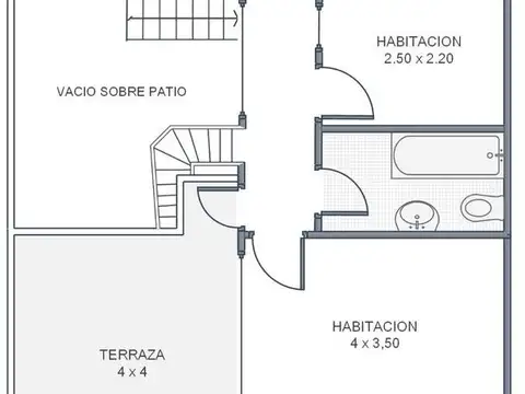 Depto Tipo Casa en Venta de 3 ambientes