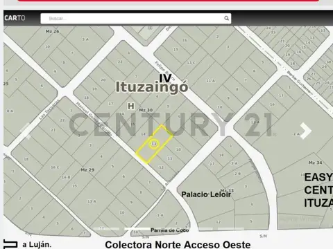 Lote de 1354m2 en El Jaguel - Ituzaingó