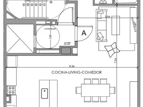 Departamento en Venta en Almagro, USD 255.000
