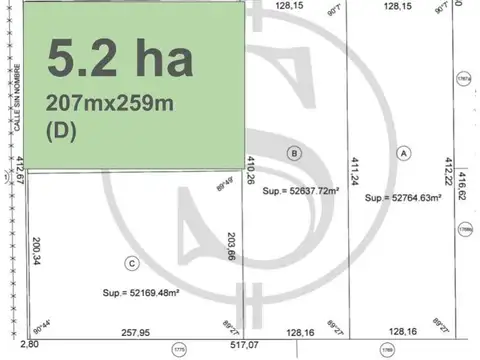 CAMPO EN VENTA ETCHEGOYEN 5 HECTAREAS EN ESQUINA