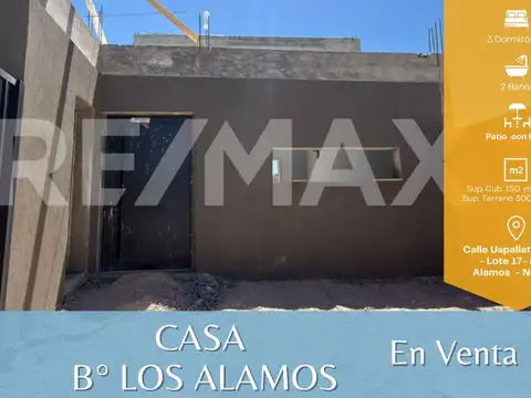 VENTA CASA 3 DORMITORIOS – B° LOS ALAMOS - NEUQUÉN