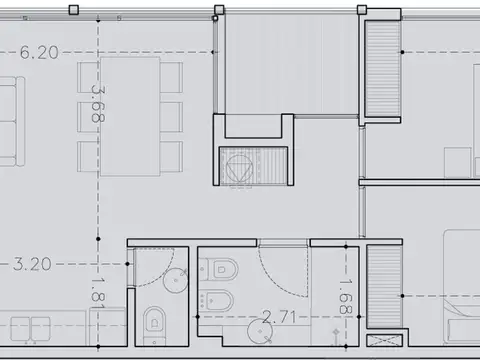Departamento en Venta de 3 ambientes