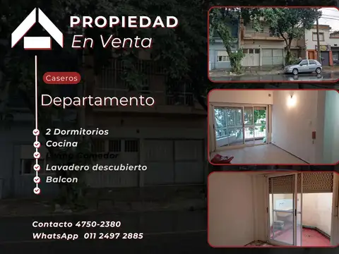 Departamento 1° Piso Al Frente - Caseros