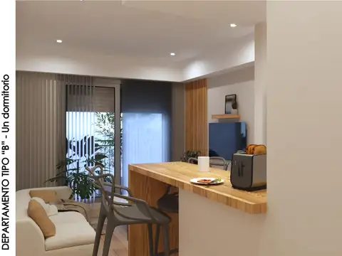 Departamento de un dormitorio en desarrollo. Rivadavia y Alvear . Zona Río