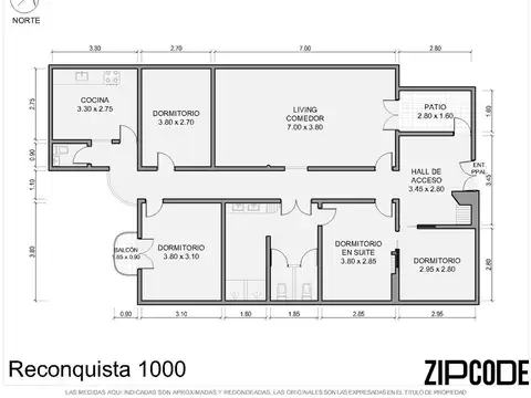 Departamento 5 ambientes con 2 baños