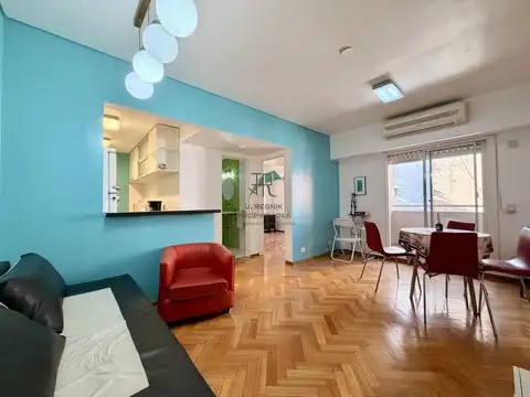 DEPARTAMENTO 2 AMBIENTES AMOBLADO IMPECABLE APTO PROFESIONAL