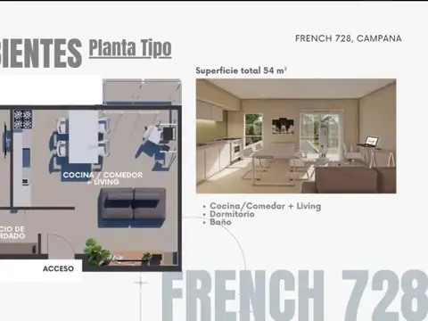 Departamento en Venta de Monoambiente