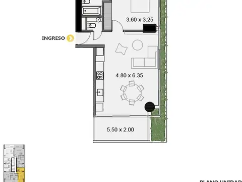 Venta departamento 1 dormitorio Costavía Pichincha