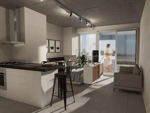 Departamento Monoambiente con 1 baño