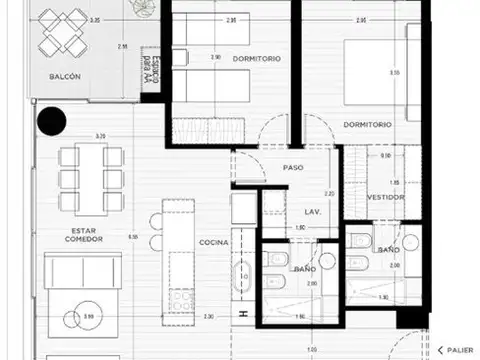 Departamento en Venta de 3 ambientes