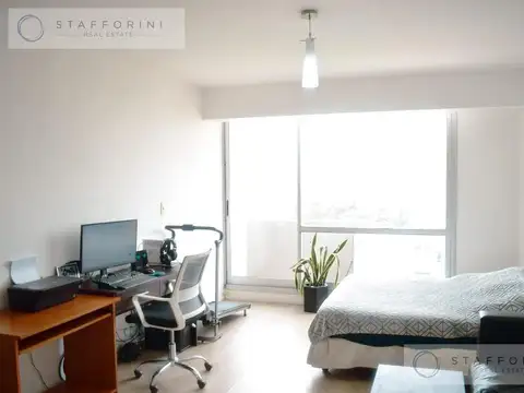 Departamento Monoambiente luminoso con balcon y amenities en San Cristobal