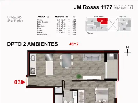 Juan Manuel de Rosas 1177 | Juan M de Rosas 1100