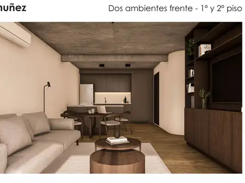 Departamento 2 ambientes con 1 baño