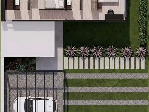 Complejo de casas de 2 dormitorios con jardín y pileta en Funes