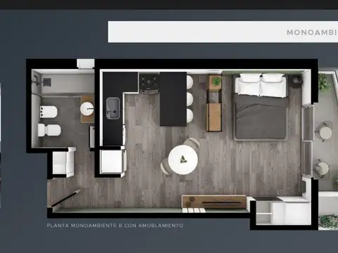 Departamento en Venta de Monoambiente