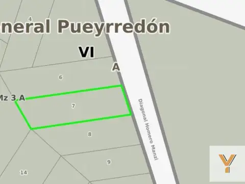 Terreno en Venta de 1084,0 m2
