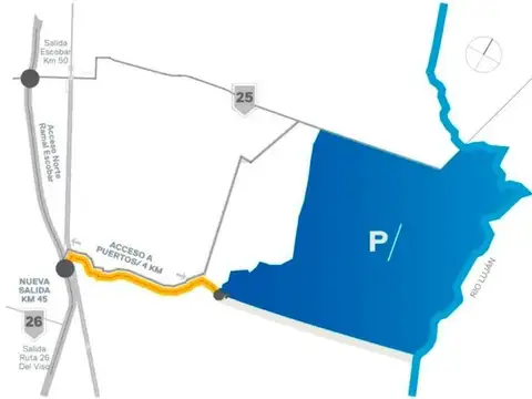 Terreno en Venta en Puertos - Riberas, USD 107.500