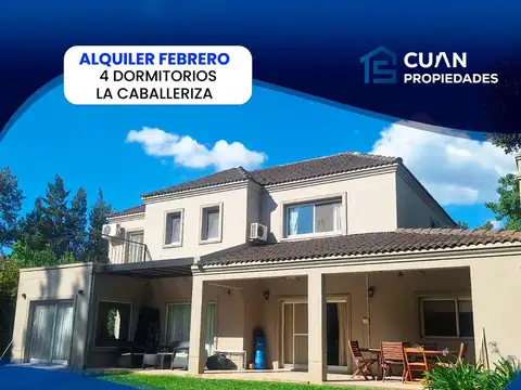 Casa La Caballeriza alquiler febrero - CUAN PROPIEDADES