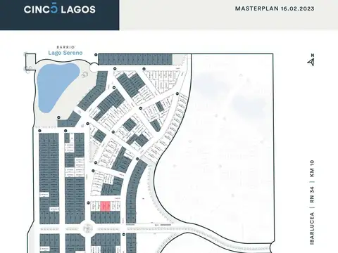 LOTE EN VENTA DE 450M2  CINCO LAGOS IBARLUCEA