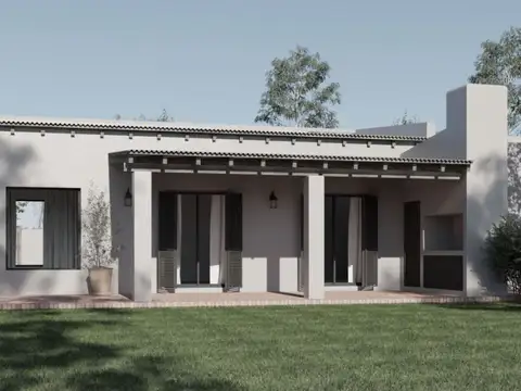 Areco - Casa en construcción 3 dorm y jardín