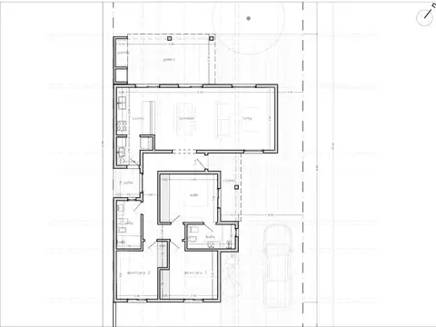 Casa 4 ambientes con 2 baños