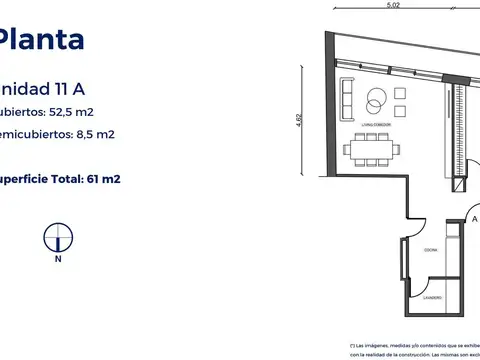 Departamento en Venta en Recoleta, USD 205.000