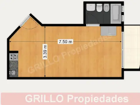 Departamento en Venta en Belgrano, USD 79.000
