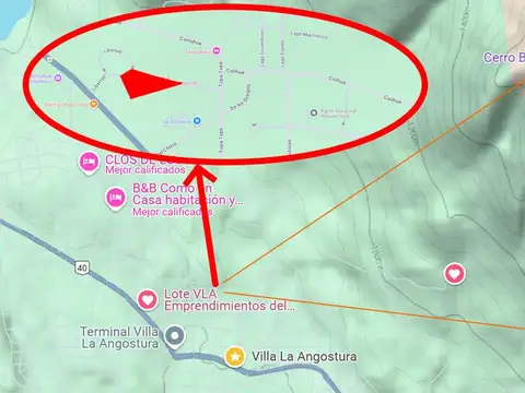 Libertad y Av. Siete Lagos-Villa La Angostura.