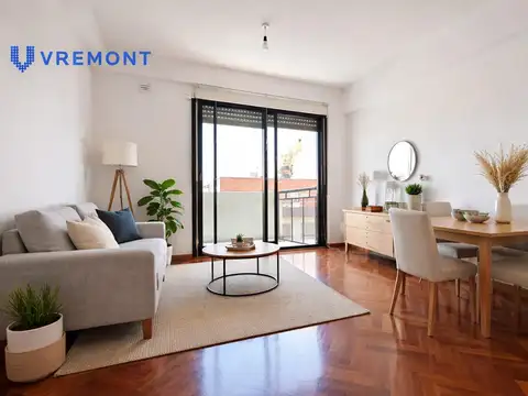 2 ambientes con balcón. Muy bueno