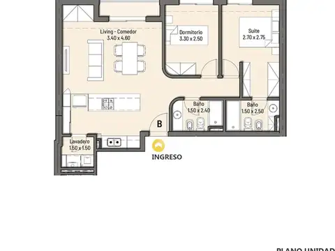 Venta departamento 2 dormitorios Lourdes Rosario