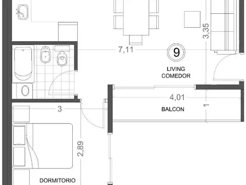 Departamento en Alquiler de 2 ambientes