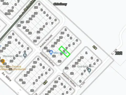 Terreno en Venta 30  mts Fondo