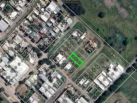 Terreno en Venta 10  mts Frente