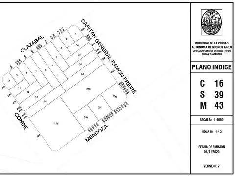 Terreno en Venta en Belgrano, USD 950.000
