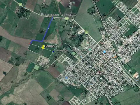 Campo 10 Has en cercanías a la ciudad de Ramírez
