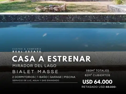 Venta Casa A Estrenar C/Pileta A 200Mts De La Ruta 38 (Autovía) En Mirador Del Lago - Bialet Masse