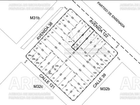 Lote 10 x 50 sobre avenida - Zona 122 y 38