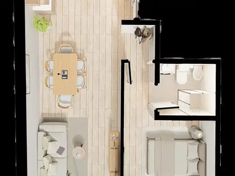 Departamento en Venta de 1 dormitorio